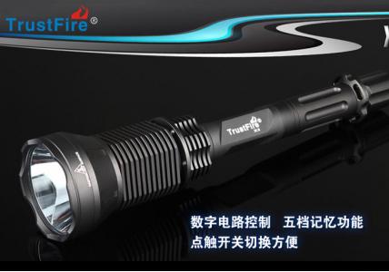 秒杀TrustFire X6 SST-90 2300流明18650 LED强光战术手电筒