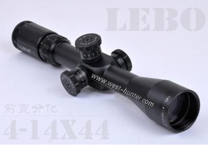 LEBO TMD4-14X44 分划板前置瞄准镜