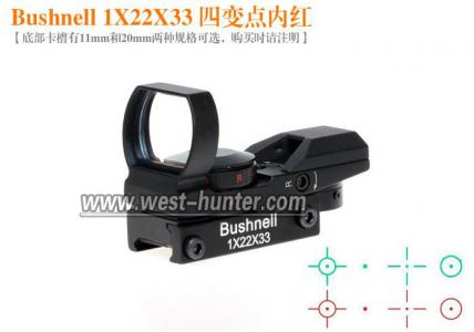 BUSHNELL 1X22X33 四变点内红