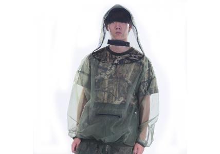网眼钓鱼服防蚊虫服套装 薄款连帽户外野钓夜钓防虫服
