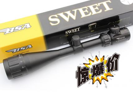 美国BSA正品4-16X44AOE 红绿双光船型分化