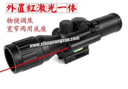 【M8】3.5-10x40AOE 外置红激光瞄准镜